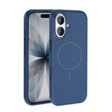 PSR Aksesuar iPhone Serisi M-Safe Şarj Özellikli Edi Silikon Kapak - Metal Kamera Çerçeveli | Yumuşak Dokulu Telefon Kılıfı (Lacivert, iPhone 17)