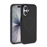PSR Aksesuar iPhone Serisi M-Safe Şarj Özellikli Edi Silikon Kapak - Metal Kamera Çerçeveli | Yumuşak Dokulu Telefon Kılıfı (Siyah, iPhone 17)