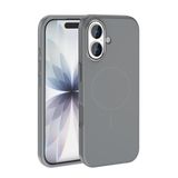 PSR Aksesuar iPhone Serisi M-Safe Şarj Özellikli Edi Silikon Kapak - Metal Kamera Çerçeveli | Yumuşak Dokulu Telefon Kılıfı (Titanyum Gri, iPhone 17)