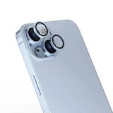 PSR Aksesuar iPhone Uyumlu Parmak İzi Bırakmayan Anti-Reflective Kamera Lens Koruyucu - Ultra İnce, Tam Kaplama (Mavi, iPhone 16 Plus)