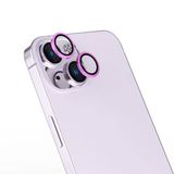PSR Aksesuar iPhone Uyumlu Parmak İzi Bırakmayan Anti-Reflective Kamera Lens Koruyucu - Ultra İnce, Tam Kaplama (Pembe, iPhone 16 Plus)