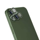 PSR Aksesuar iPhone Uyumlu Parmak İzi Bırakmayan Anti-Reflective Kamera Lens Koruyucu - Ultra İnce, Tam Kaplama (Yeşil, iPhone 15)