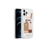 PSR aksesuar Kahverengi Mermer Desenli Zore Marbello Kılıf-Kahverengi iPhone 12 Pro Max ile uyumlu