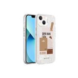 PSR aksesuar Kahverengi Mermer Desenli Zore Marbello Kılıf-Kahverengi iPhone 13 ile uyumlu