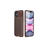 PSR aksesuar Kahverengi Zore Negro Silikon Kılıf-Kahverengi iPhone 12 Mini ile uyumlu