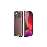 PSR aksesuar Kahverengi Zore Negro Silikon Kılıf-Kahverengi iPhone 12 Pro Max ile uyumlu