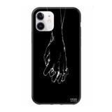 PSR aksesuar Karışık Sevgili El Siyah Telefon Kılıfı Iphone 11 ile uyumlu