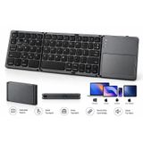 PSR Aksesuar Katlanabilir Bluetooth Klavye Touchpadli, Kablosuz Taşınabilir Klavye, Windows, Mac, Android, iPhone, iPad, Tablet ve Bilgisayar Uyumlu, Kompakt Seyahat Klavyesi