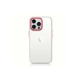 PSR aksesuar Kırmızı Zore Krom Kılıf-Kırmızı iPhone 12 ile uyumlu
