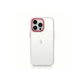 PSR aksesuar Kırmızı Zore Krom Kılıf-Kırmızı iPhone 13 Pro Max ile uyumlu