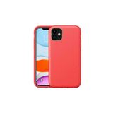 PSR aksesuar Kırmızı Zore Natura Kılıf-Kırmızı iPhone 11 ile uyumlu