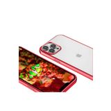 PSR aksesuar Kırmızı Zore Pixel Kılıf-Kırmızı iPhone 13 Pro ile uyumlu