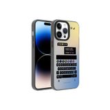 PSR aksesuar Klavye Desenli Zore Dragon Sert Kılıf-Klavye iPhone 14 Pro ile uyumlu