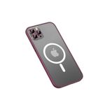 PSR aksesuar Koyu Mor Zore Mokka Wireless Kılıf-Koyu Mor iPhone 12 Pro ile uyumlu