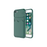 PSR aksesuar Koyu Yeşil 2020 Kartix Kılıf-Koyu Yeşil iPhone SE ile uyumlu