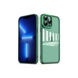 PSR aksesuar Koyu Yeşil Kamera Korumalı Transparan Zore Post Kılıf-Koyu Yeşil iPhone 13 Pro ile uyumlu