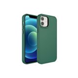 PSR aksesuar Koyu Yeşil Metal Çerçeve ve Buton Tasarımlı Sert Zore Botox Kılıf-Koyu Yeşil iPhone 11 ile uyumlu