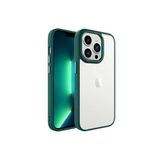PSR aksesuar Koyu Yeşil Zore Krom Kılıf-Koyu Yeşil iPhone 14 Pro Max ile uyumlu