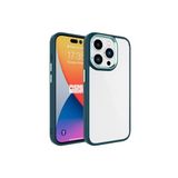 PSR aksesuar Koyu Yeşil Zore Krom Kılıf-Koyu Yeşil iPhone 15 Pro Max ile uyumlu