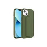PSR aksesuar Koyu Yeşil Zore Qstand Kılıf-Koyu Yeşil iPhone 14 Plus ile uyumlu