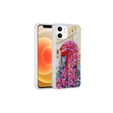 PSR aksesuar Kulübe Simli Desenli Kamera Korumalı Parlak Zore Popy Kılıf-Kulübe iPhone 12 ile uyumlu