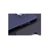 PSR aksesuar Lacivert Karbon Fiber Tasarımlı Zore Karbono Kılıf-Lacivert iPhone 13 Pro Max ile uyumlu