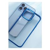 PSR aksesuar Lacivert Zore Krom Kılıf-Lacivert iPhone 11 ile uyumlu