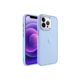 PSR aksesuar Lila Buzlu Sert PC Zore May Kılıf-Lila iPhone 13 Pro Max ile uyumlu