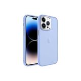 PSR aksesuar Lila Buzlu Sert PC Zore May Kılıf-Lila iPhone 14 Pro ile uyumlu