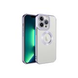 PSR aksesuar Lila Kamera Korumalı Logo Gösteren Zore Omega Kılıf-Lila iPhone 12 Pro ile uyumlu
