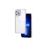PSR aksesuar Lila Kamera Korumalı Taşlı Zore Mina Kılıf-Lila iPhone 12 Pro ile uyumlu