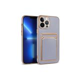 PSR aksesuar Lila Zore Bark Kartlıklı Kılıf-Lila iPhone 12 Pro Max ile uyumlu