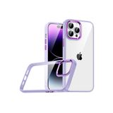 PSR aksesuar Lila Zore Flora Kılıf-Lila iPhone 14 Pro ile uyumlu