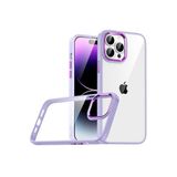 PSR aksesuar Lila Zore Flora Kılıf-Lila iPhone 14 Pro Max ile uyumlu