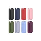 PSR aksesuar Lila Zore Qstand Kılıf-Lila iPhone SE 2020 ile uyumlu