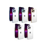 PSR aksesuar Mavi Açık Kamera Korumalı Renkli Çerçeveli Zore Garaj Kılıf-Mavi Açık iPhone 13 Pro ile uyumlu