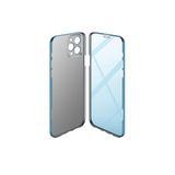 PSR aksesuar Mavi Açık Zore Led Kılıf-Mavi Açık iPhone 13 Pro Max ile uyumlu