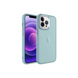 PSR aksesuar Mavi Buzlu Sert PC Zore May Kılıf-Mavi iPhone 13 Pro ile uyumlu