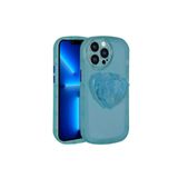 PSR aksesuar Mavi Kamera Korumalı Pop Soketli Renkli Zore Ofro Kılıf-Mavi iPhone 12 Pro Max ile uyumlu