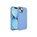 PSR aksesuar Mavi Metal Çerçeve ve Buton Tasarımlı Sert Zore Botox Kılıf-Mavi iPhone 14 Plus ile uyumlu