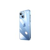 PSR aksesuar Mavi Sert PC Renkli Çerçeveli Zore Riksos Kılıf-Mavi iPhone 14 Plus ile uyumlu