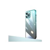 PSR aksesuar Mavi-Siyah Parlak Renk Geçişli Kamera Korumalı Zore Senkron Kılıf-Mavi-Siyah iPhone 12 Pro ile uyumlu