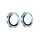 PSR aksesuar Mavi Swarovski Taşlı Kamera Lens Koruma Koruyucu Iphone 12 ile uyumlu