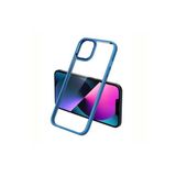 PSR aksesuar Mavi Zore Krom Kılıf-Mavi iPhone 12 Pro Max ile uyumlu