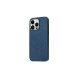 PSR aksesuar Mavi Zore Mikro Fiber Mimoza Kılıf-Mavi iPhone 15 Pro ile uyumlu