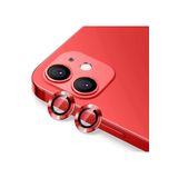 PSR aksesuar Metal Çerçeveli (kırmızı) Kamera Koruma Lensi Iphone 12 Mini ile uyumlu