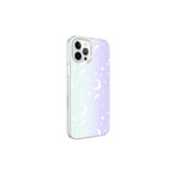PSR aksesuar Moon No4 Zore M-Blue Desenli Kılıf-Moon No4 iPhone 12 Pro ile uyumlu