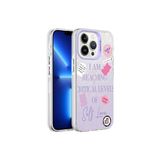 PSR aksesuar Mor Mermer Desenli Zore Marbello Kılıf-Mor iPhone 13 Pro Max ile uyumlu