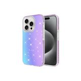 PSR aksesuar Mor Parlak Renk Geçişli Zore Velle Kılıf-Mor iPhone 15 Pro Max ile uyumlu