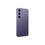 PSR aksesuar Mor Samsung Titanium Premium Temperli Kamera Lens Koruyucu, Mor Samsung Galaxy S24 ile uyumlu